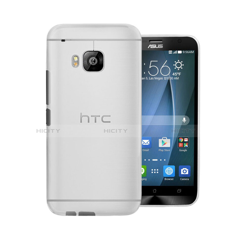 Custodia Ultra Sottile Trasparente Rigida Opaca per HTC One M9 Bianco