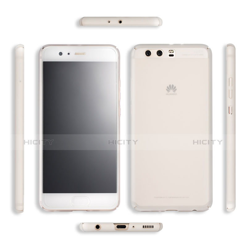 Custodia Ultra Sottile Trasparente Rigida Opaca per Huawei P10 Bianco