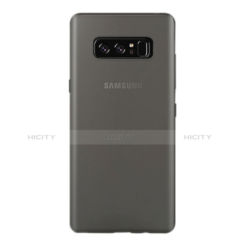Custodia Ultra Sottile Trasparente Rigida Opaca per Samsung Galaxy Note 8 Duos N950F Grigio