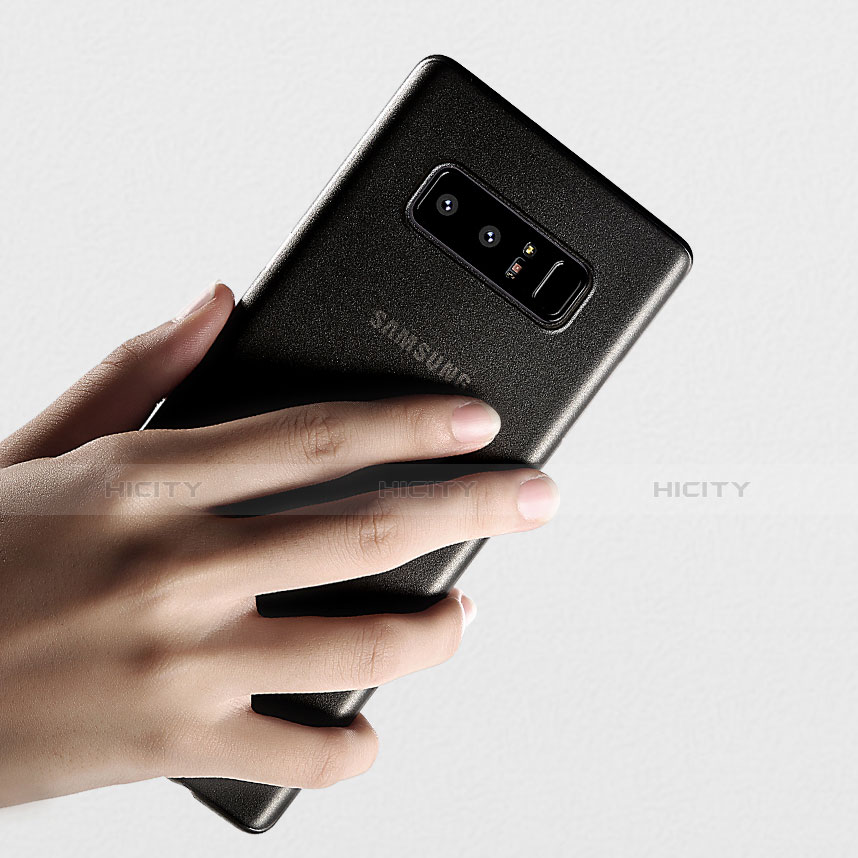 Custodia Ultra Sottile Trasparente Rigida Opaca per Samsung Galaxy Note 8 Duos N950F Grigio