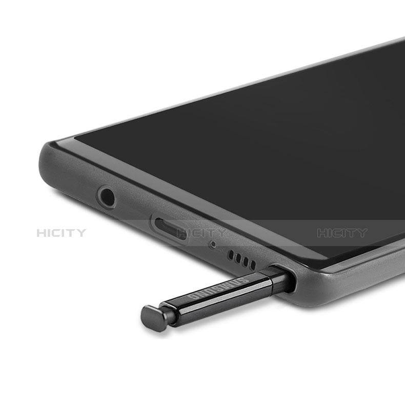Custodia Ultra Sottile Trasparente Rigida Opaca per Samsung Galaxy Note 8 Duos N950F Nero
