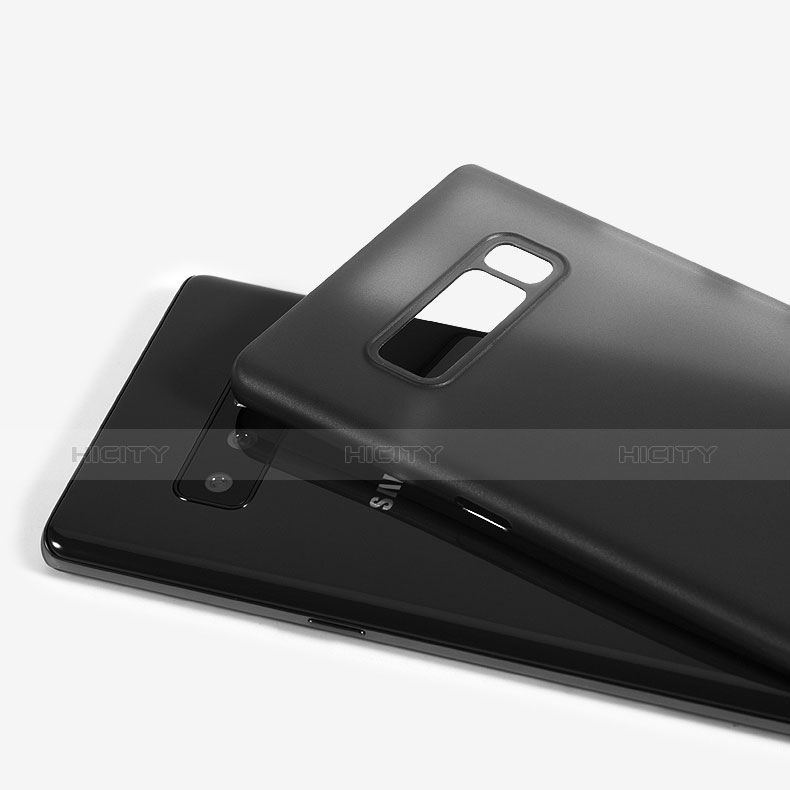 Custodia Ultra Sottile Trasparente Rigida Opaca per Samsung Galaxy Note 8 Nero