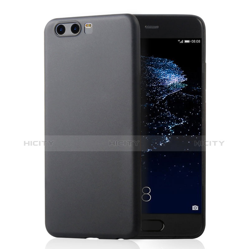 Custodia Ultra Sottile Trasparente Rigida Opaca T01 per Huawei P10 Nero