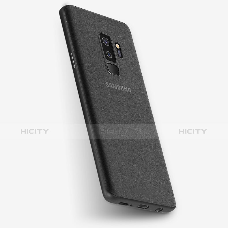 Custodia Ultra Sottile Trasparente Rigida Opaca T01 per Samsung Galaxy S9 Plus Nero