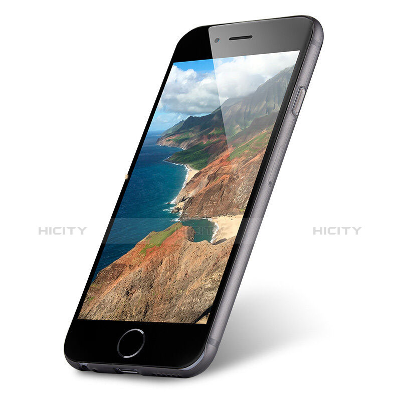 Custodia Ultra Sottile Trasparente Silicone Opaca per Apple iPhone 6S Grigio Scuro