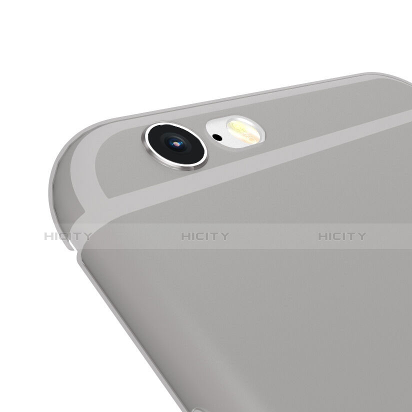 Custodia Ultra Sottile Trasparente Silicone Opaca per Apple iPhone 6S Plus Grigio