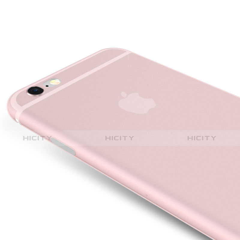 Custodia Ultra Sottile Trasparente Silicone Opaca per Apple iPhone 6S Plus Rosa