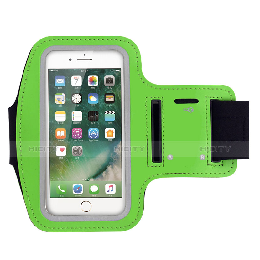 Fascia da Braccio Armband Corsa Sportiva Universale B02 Verde