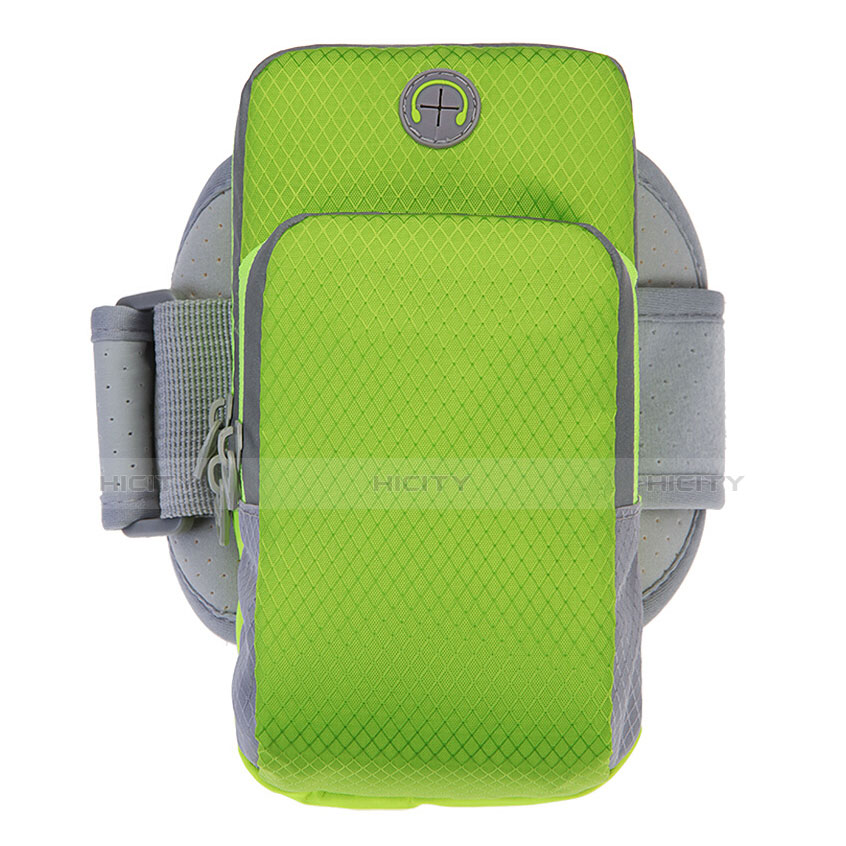 Fascia da Braccio Cover Armband Corsa Sportiva Diamante Universale Verde