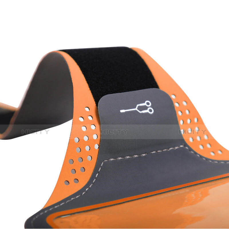 Fascia da Braccio Custodia Armband Corsa Sportiva Universale B16 Arancione