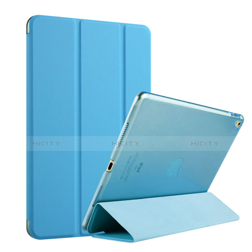 Flip Cover Portafoglio In Pelle con Supporto per Apple iPad Pro 9.7 Cielo Blu