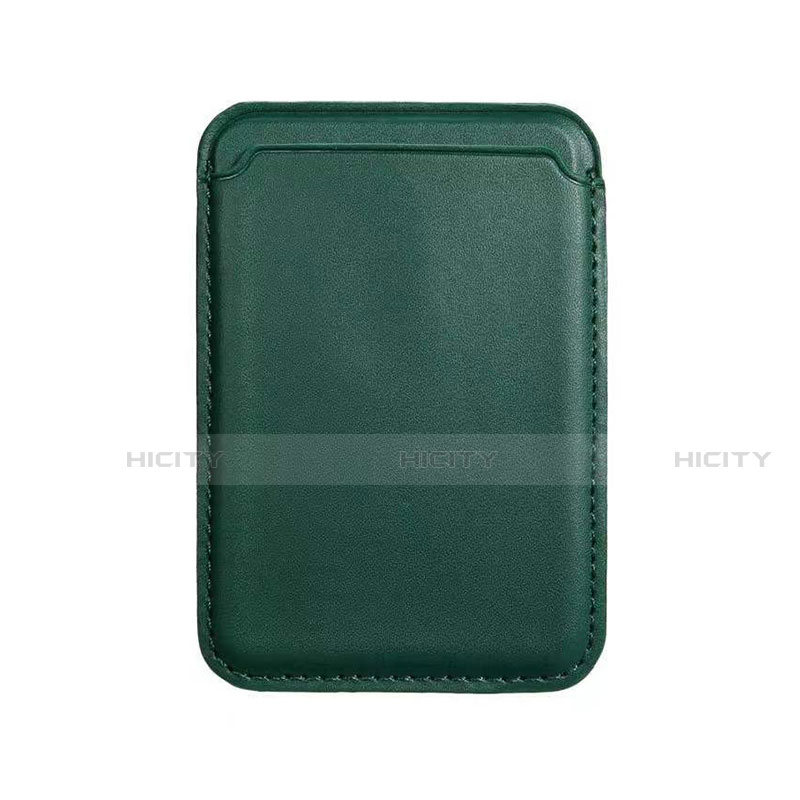 Lusso Pelle Portafoglio con Mag-Safe Magnetic per Apple iPhone 12 Pro Max Verde