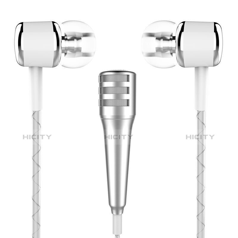 Microfono Mini Stereo Karaoke 3.5mm M01 Argento