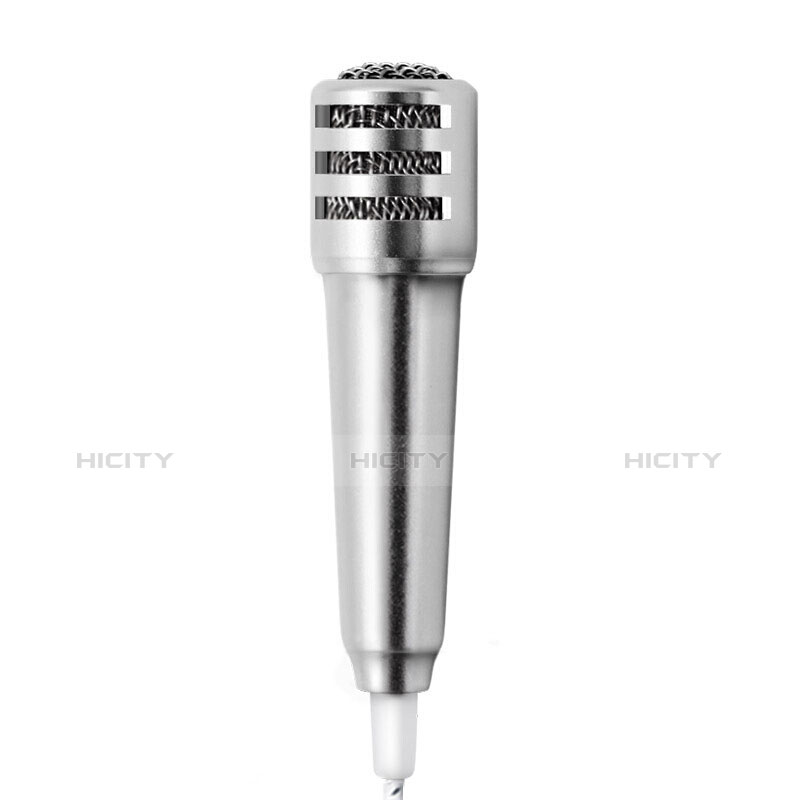 Microfono Mini Stereo Karaoke 3.5mm M01 Argento