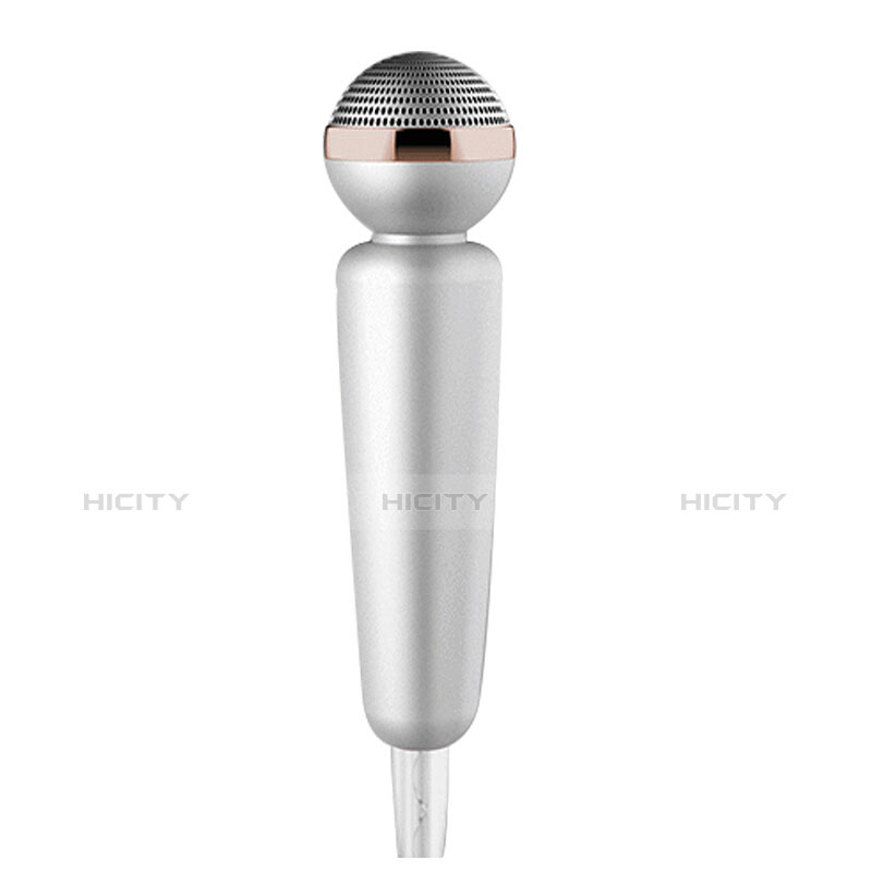 Microfono Mini Stereo Karaoke 3.5mm M02 Argento