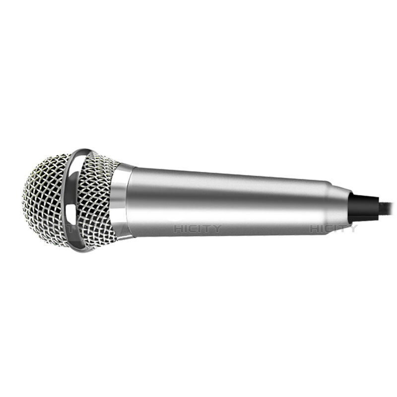 Microfono Mini Stereo Karaoke 3.5mm M04 Argento