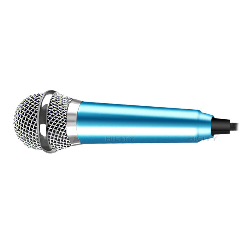 Microfono Mini Stereo Karaoke 3.5mm M04 Cielo Blu