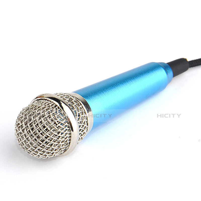 Microfono Mini Stereo Karaoke 3.5mm M04 Cielo Blu