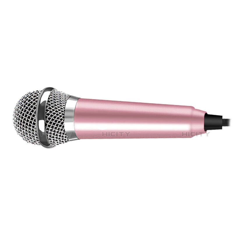 Microfono Mini Stereo Karaoke 3.5mm M04 Rosa