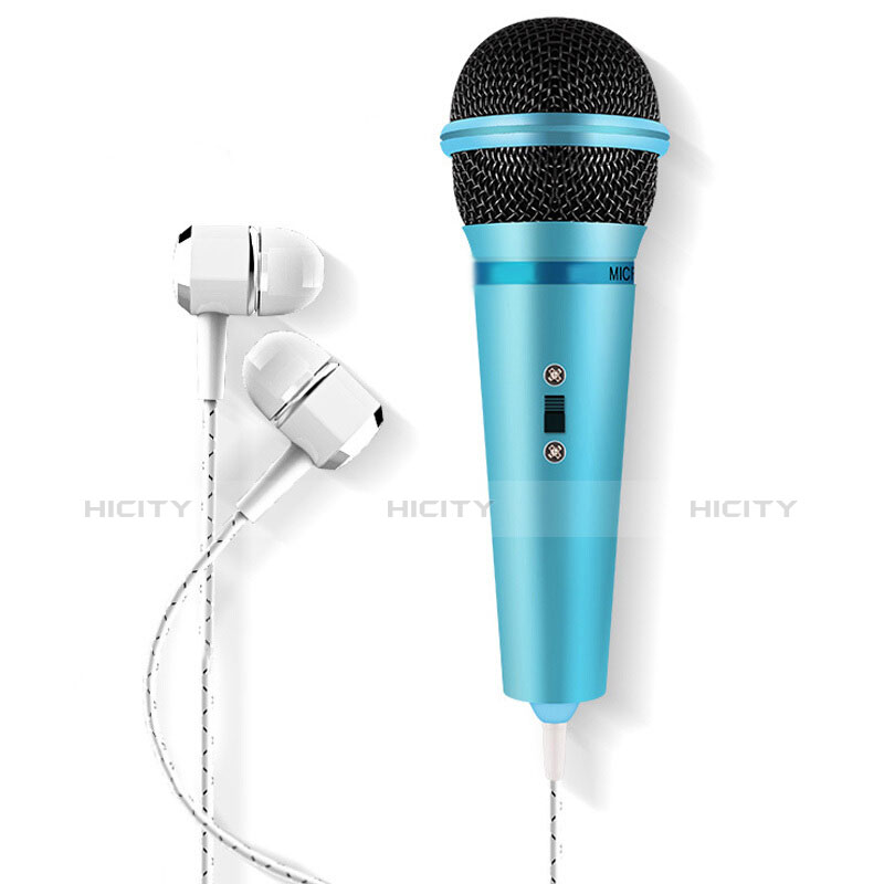 Microfono Mini Stereo Karaoke 3.5mm M05 Cielo Blu