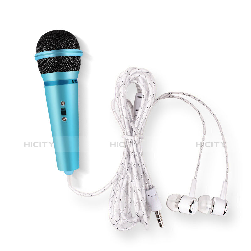 Microfono Mini Stereo Karaoke 3.5mm M05 Cielo Blu