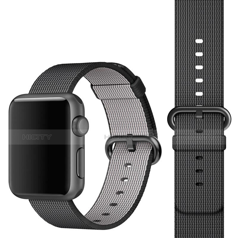 Milanese Cinturino Braccialetto Acciaio per Apple iWatch 2 38mm Nero