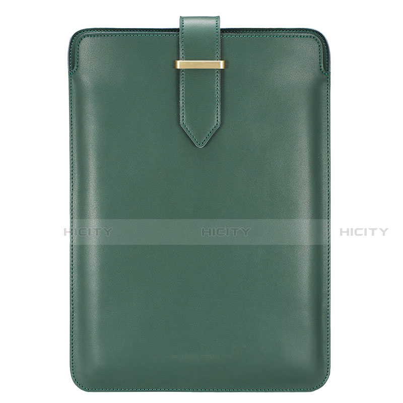 Morbido Pelle Custodia Marsupio Tasca L01 per Huawei Honor MagicBook 14 Verde