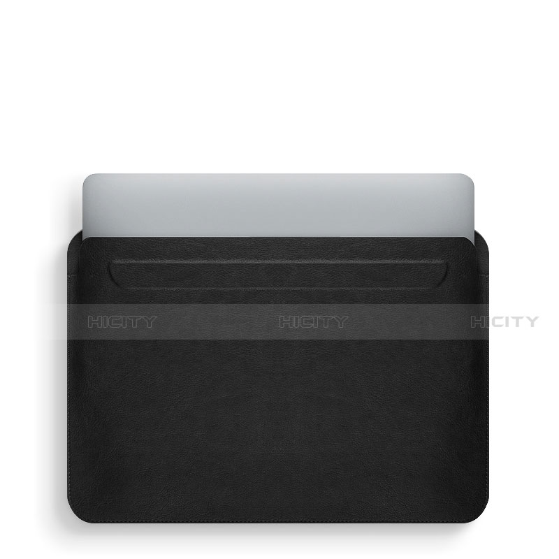 Morbido Pelle Custodia Marsupio Tasca L02 per Apple MacBook Air 13.3 pollici (2018) Nero