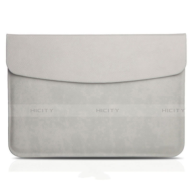 Morbido Pelle Custodia Marsupio Tasca L06 per Apple MacBook Pro 13 pollici (2020) Grigio