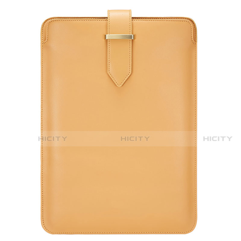 Morbido Pelle Custodia Marsupio Tasca L06 per Huawei Matebook X Pro (2020) 13.9 Arancione