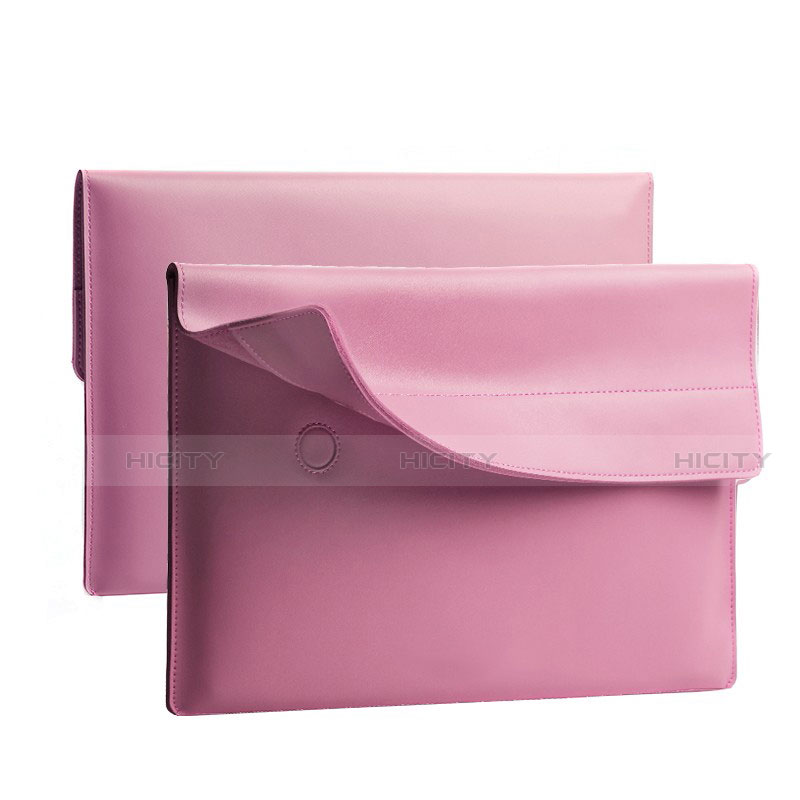 Morbido Pelle Custodia Marsupio Tasca L11 per Apple MacBook Air 13 pollici Rosa