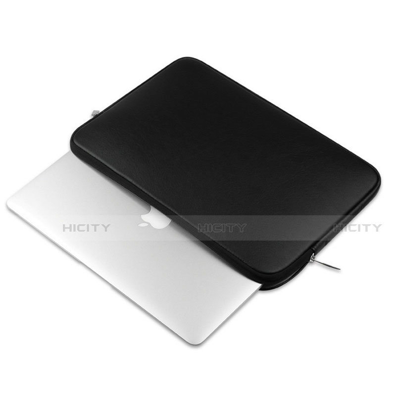 Morbido Pelle Custodia Marsupio Tasca L16 per Apple MacBook 12 pollici Nero