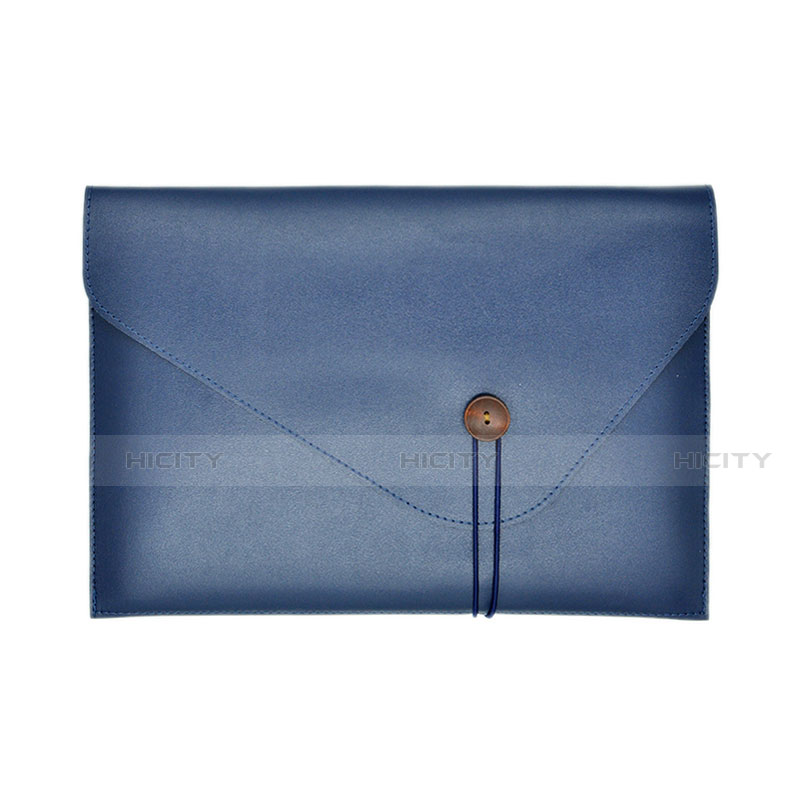 Morbido Pelle Custodia Marsupio Tasca L22 per Apple MacBook 12 pollici Blu