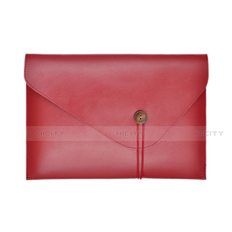 Morbido Pelle Custodia Marsupio Tasca L22 per Apple MacBook 12 pollici Rosso
