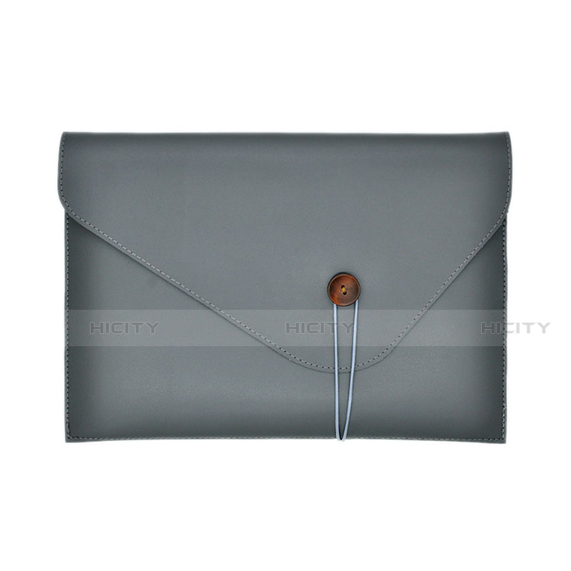 Morbido Pelle Custodia Marsupio Tasca L22 per Apple MacBook Pro 15 pollici Retina Grigio