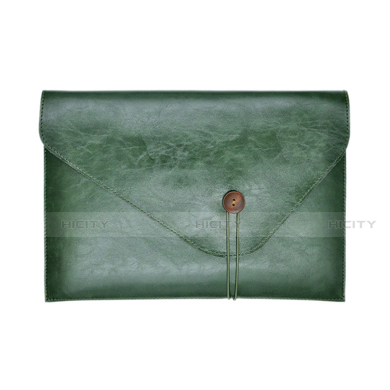 Morbido Pelle Custodia Marsupio Tasca L23 per Apple MacBook 12 pollici Verde