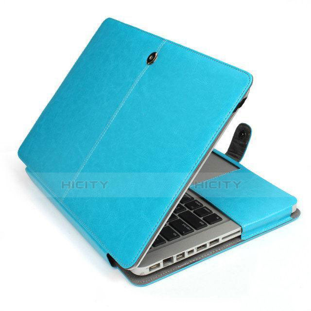 Morbido Pelle Custodia Marsupio Tasca L24 per Apple MacBook Pro 13 pollici Retina Cielo Blu