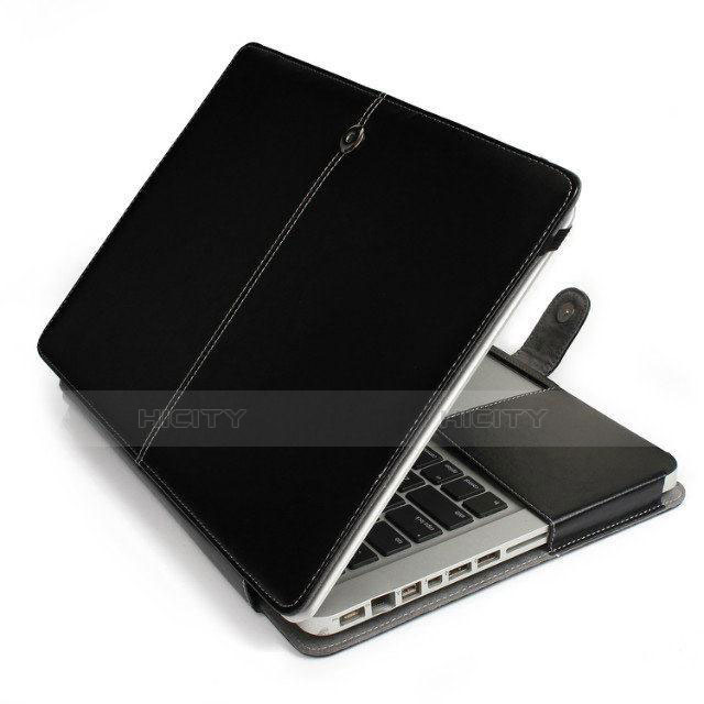 Morbido Pelle Custodia Marsupio Tasca L24 per Apple MacBook Pro 13 pollici Retina Nero