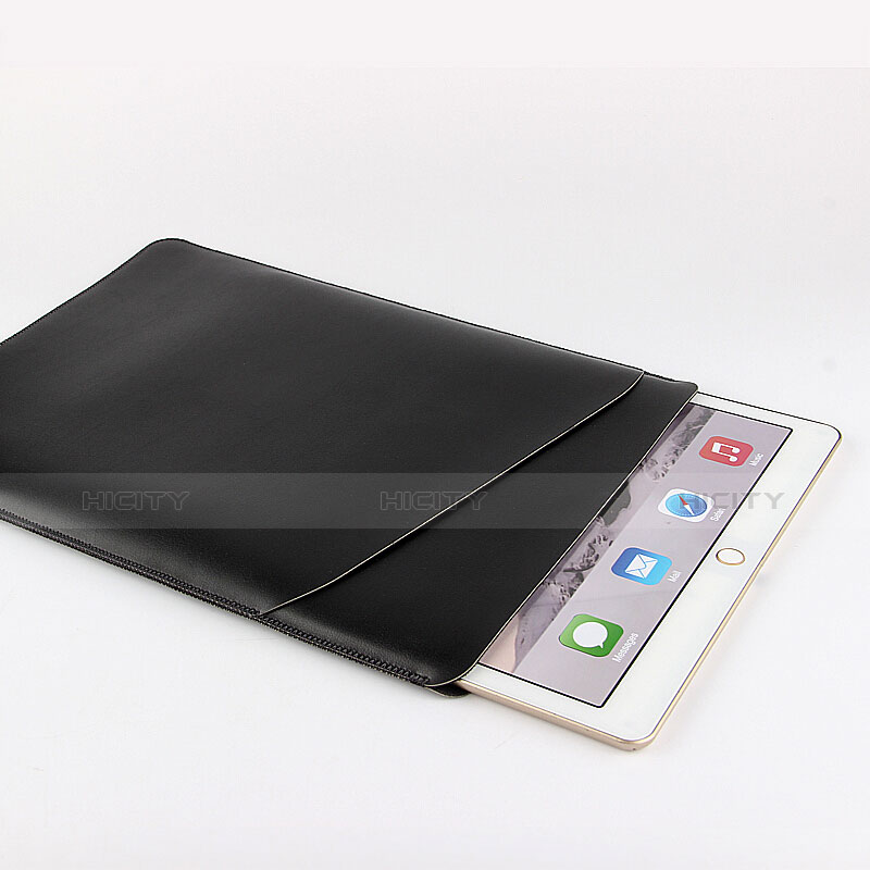 Morbido Pelle Custodia Marsupio Tasca per Apple iPad 2 Nero
