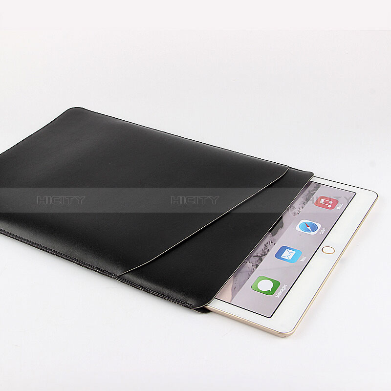 Morbido Pelle Custodia Marsupio Tasca per Apple New iPad 9.7 (2017) Nero