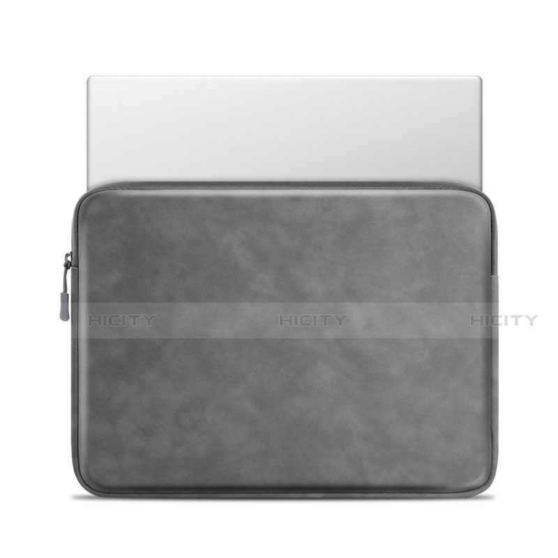 Morbido Pelle Custodia Marsupio Tasca per Samsung Galaxy Book Flex 13.3 NP930QCG Grigio