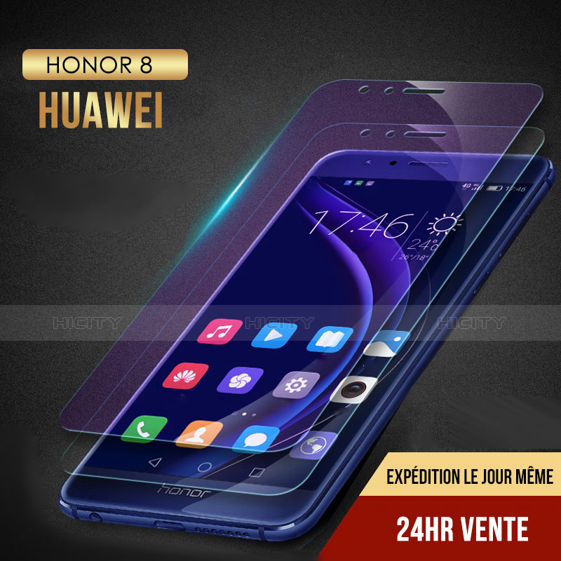 Pellicola in Vetro Temperato Protettiva Anti Blu-Ray Proteggi Schermo Film B02 per Huawei Honor 8 Chiaro