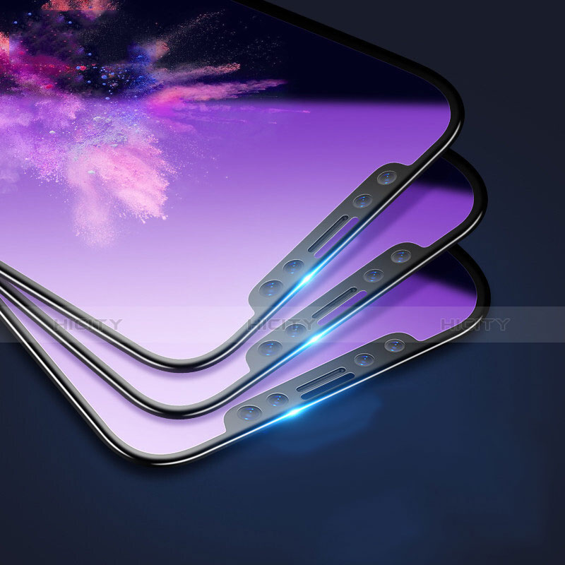 Pellicola in Vetro Temperato Protettiva Anti Blu-Ray Proteggi Schermo Film F09 per Apple iPhone Xs Max Blu