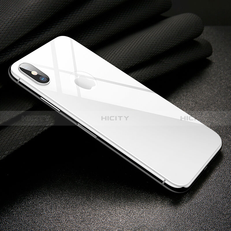 Pellicola in Vetro Temperato Protettiva Fronte e Retro T01 per Apple iPhone Xs Bianco
