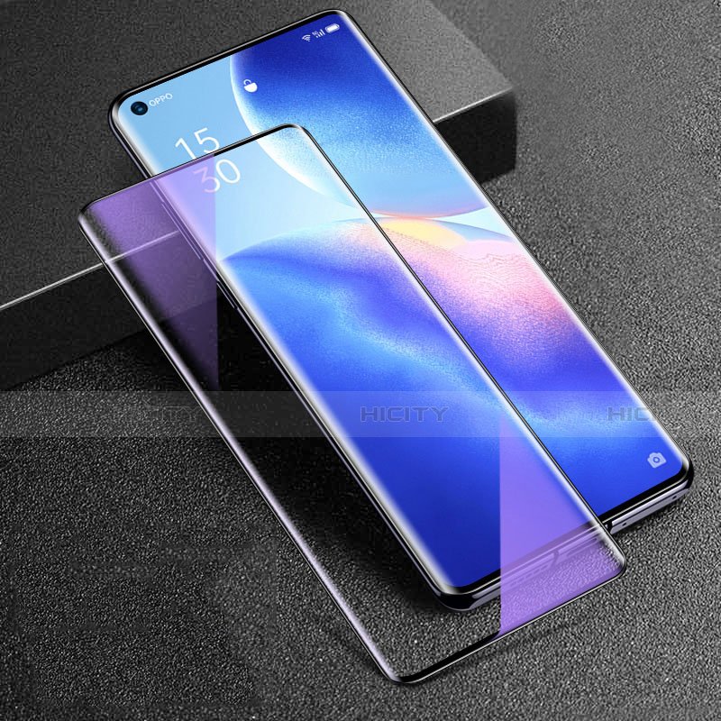 Pellicola in Vetro Temperato Protettiva Integrale Anti Blu-Ray Proteggi Schermo Film F02 per Oppo Reno5 Pro 5G Nero