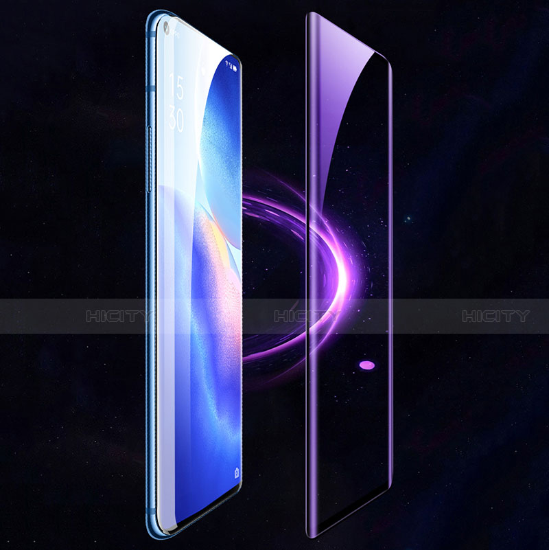 Pellicola in Vetro Temperato Protettiva Integrale Anti Blu-Ray Proteggi Schermo Film per Oppo Reno5 Pro 5G Nero