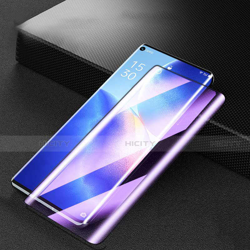 Pellicola in Vetro Temperato Protettiva Integrale Anti Blu-Ray Proteggi Schermo Film per Oppo Reno5 Pro 5G Nero