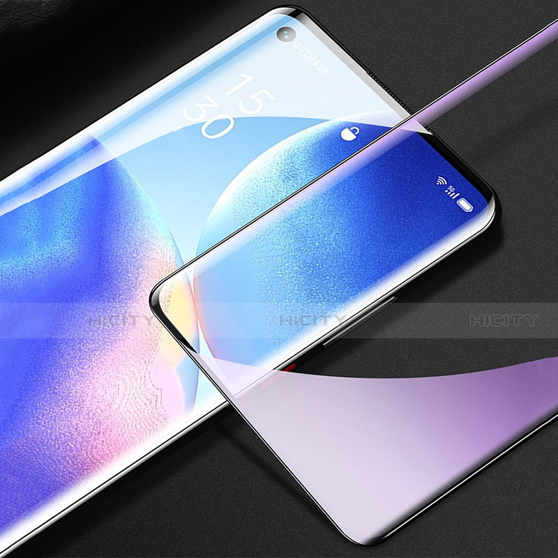 Pellicola in Vetro Temperato Protettiva Integrale Anti Blu-Ray Proteggi Schermo Film per Oppo Reno5 Pro+ Plus 5G Nero