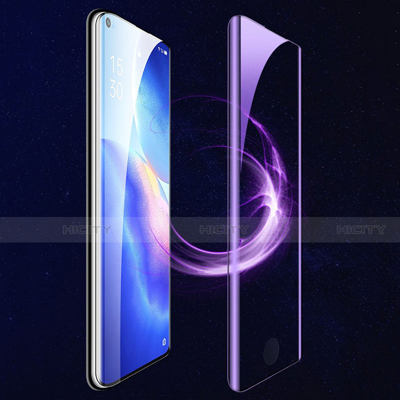 Pellicola in Vetro Temperato Protettiva Integrale Anti Blu-Ray Proteggi Schermo Film per Oppo Reno5 Pro+ Plus 5G Nero