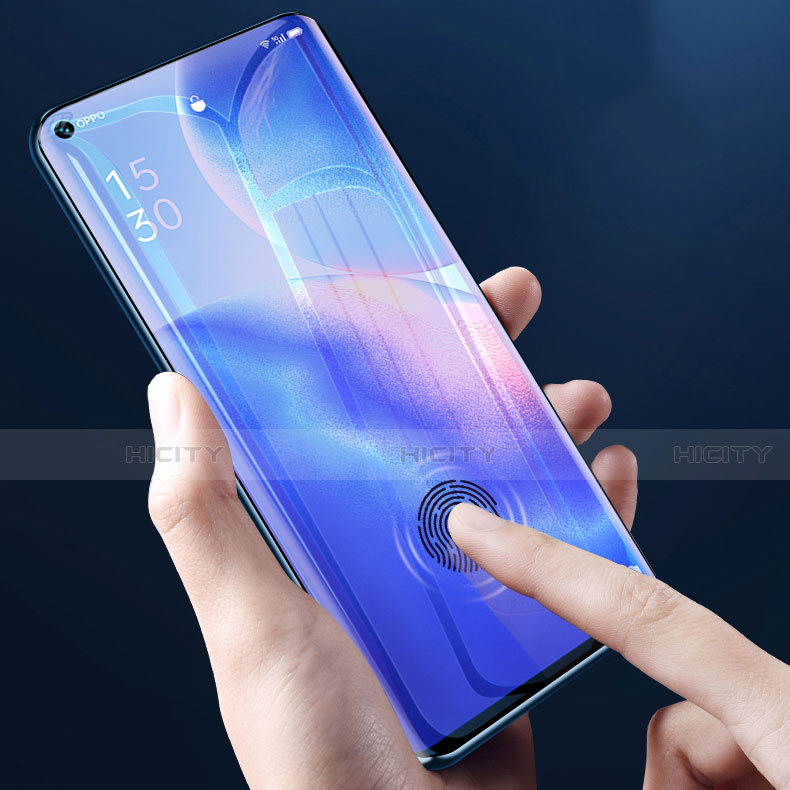 Pellicola in Vetro Temperato Protettiva Integrale Anti Blu-Ray Proteggi Schermo Film per Oppo Reno5 Pro+ Plus 5G Nero